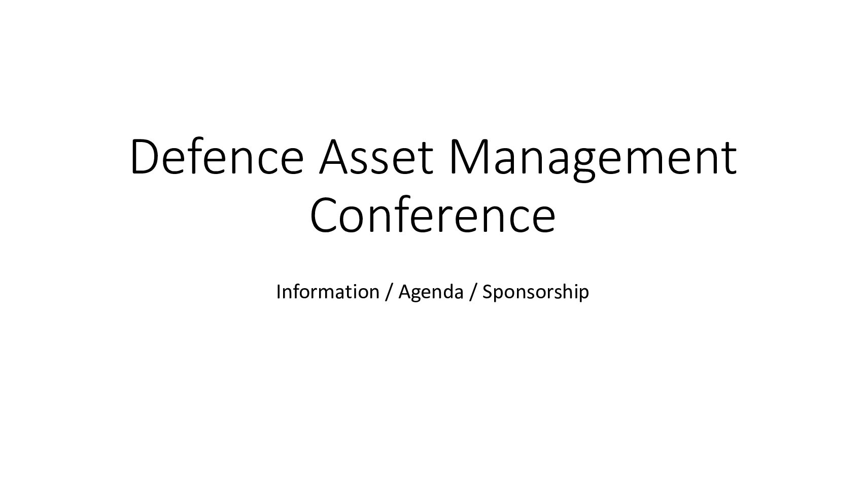 20250506-Defence AM Conference Agenda May 2025
