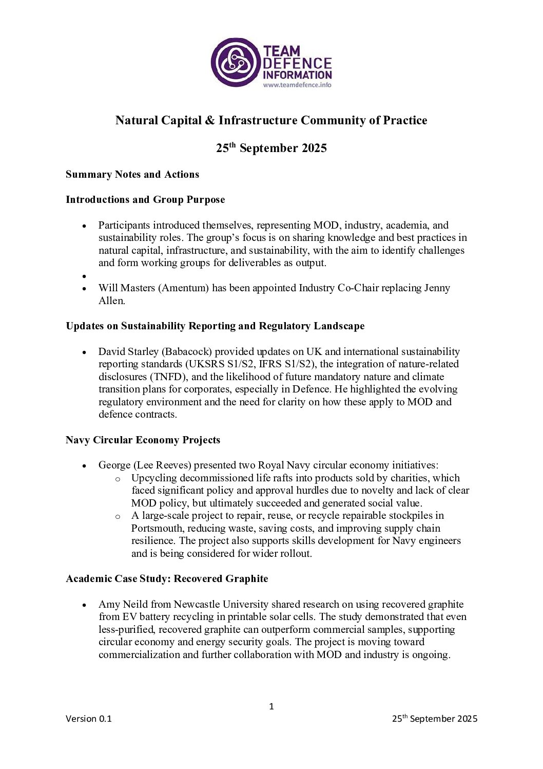 20250925-NC&I CoP Notes and Actions-September 2025