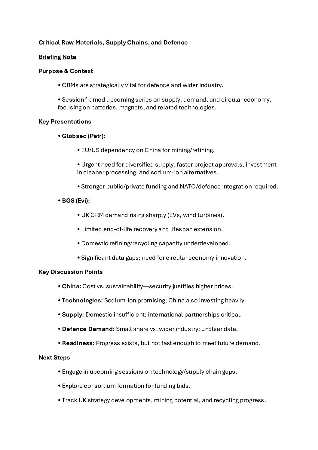 20250829- CRM Snack Series – Session 1 Summary