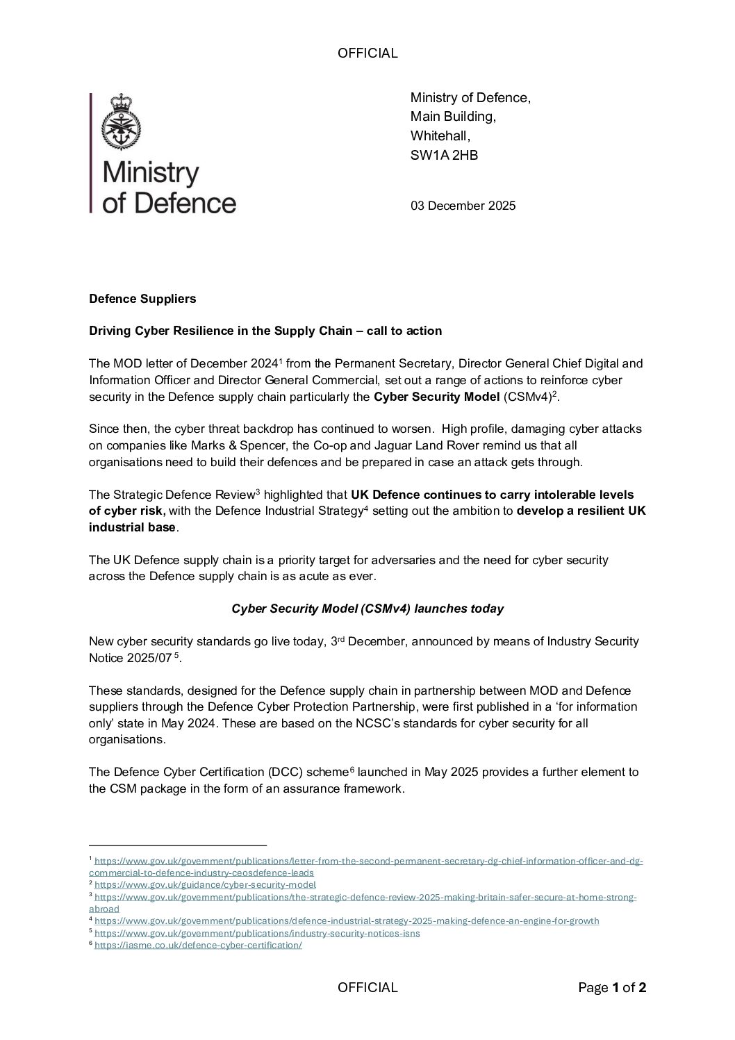 20251217-Letter to Industry DCC December 2025