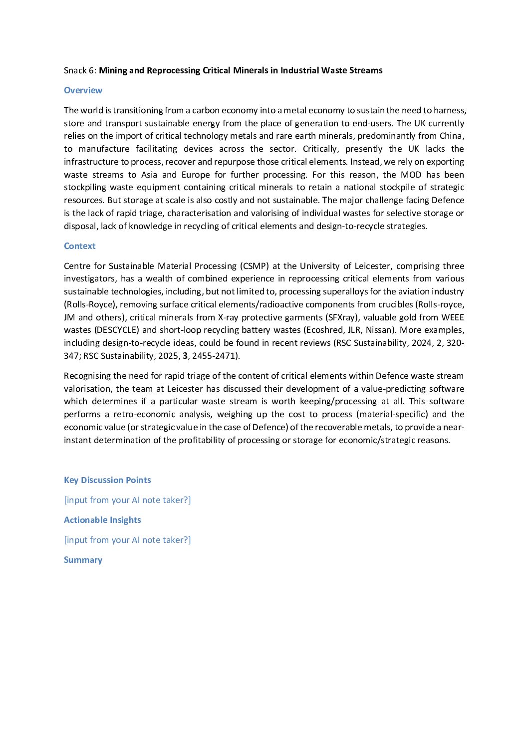 20251211-Snack Series Session 6 Summary