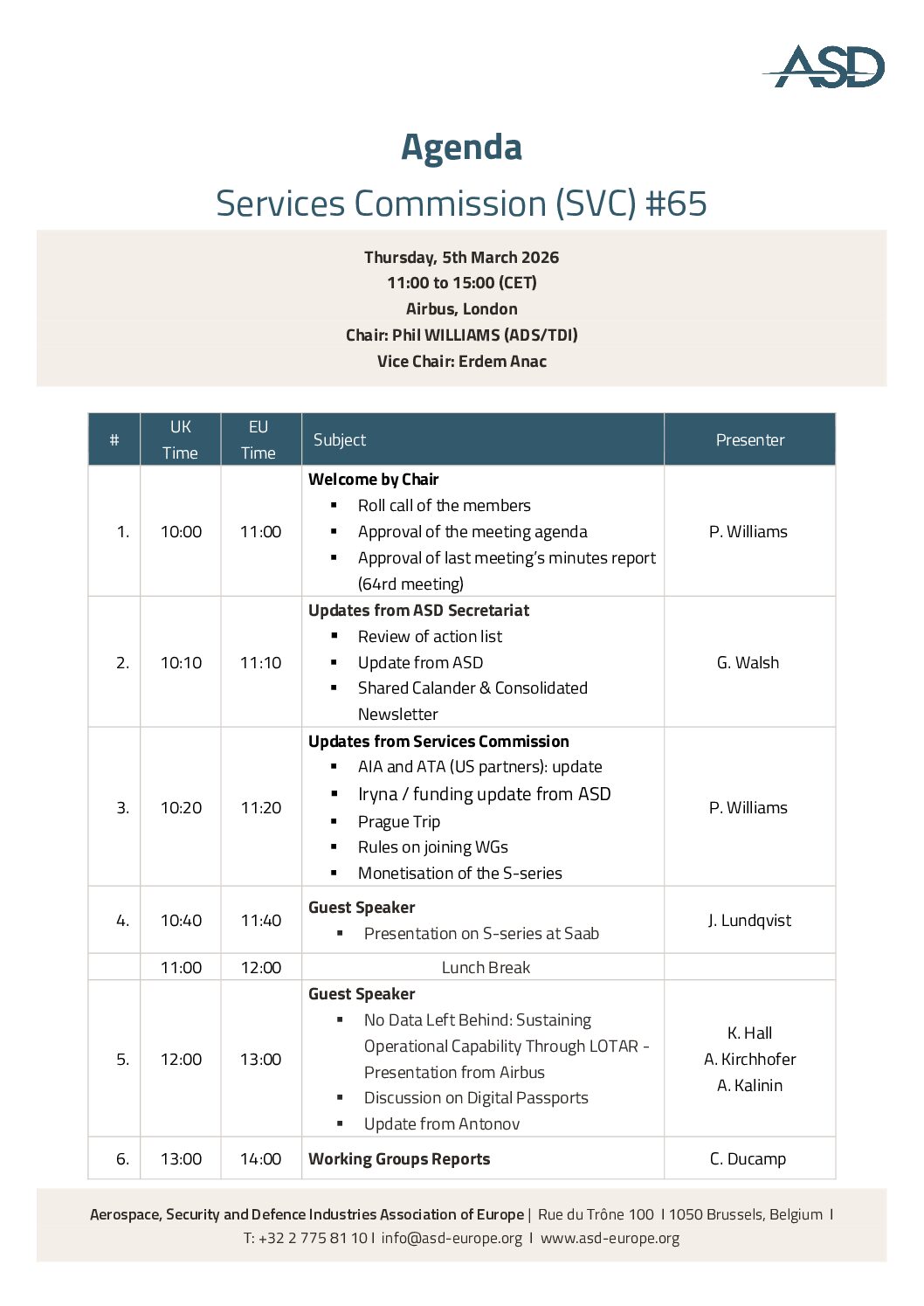 20260312-Standards Coordination Agenda SVC March 2026