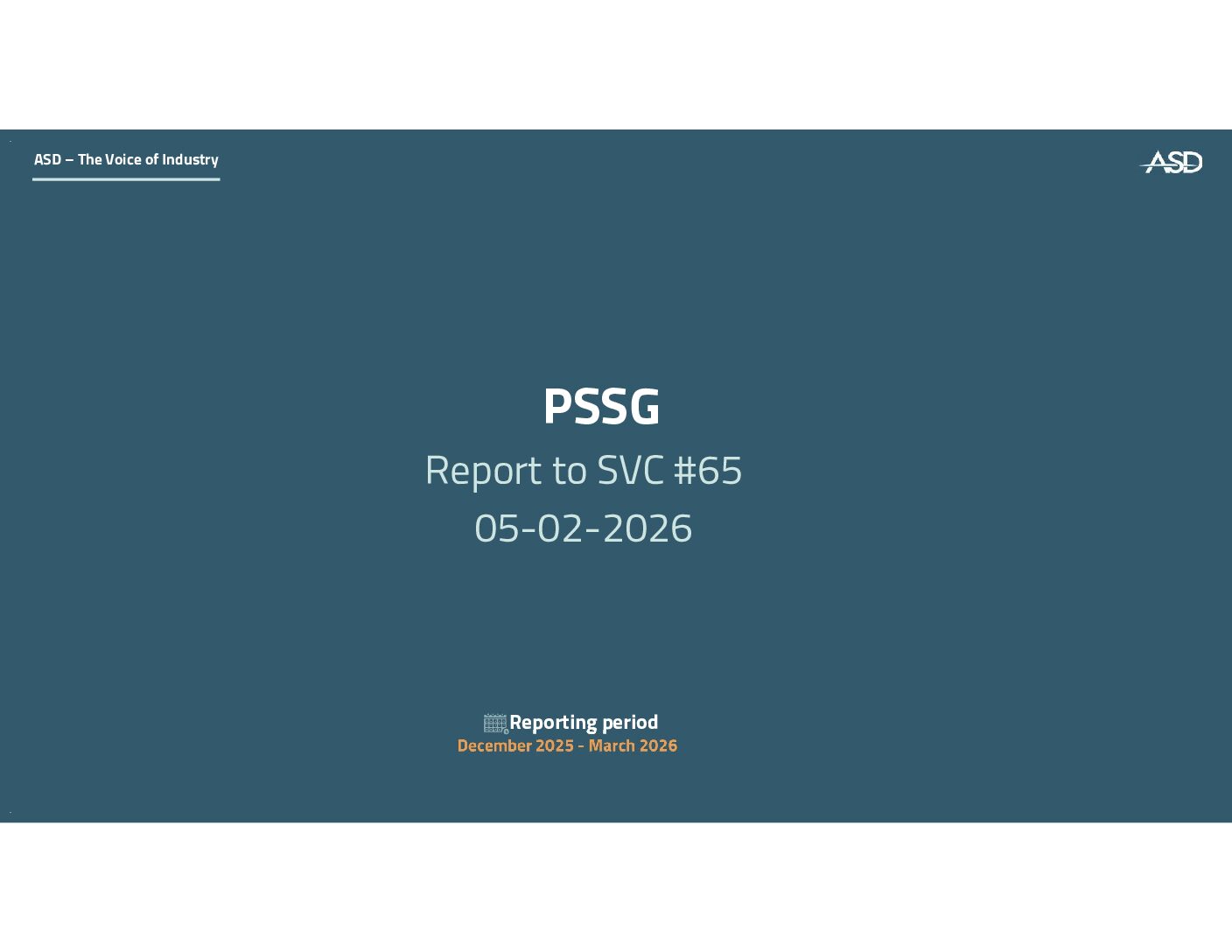 20260312-Standards Coordination Product Support Specifications Group March 2026