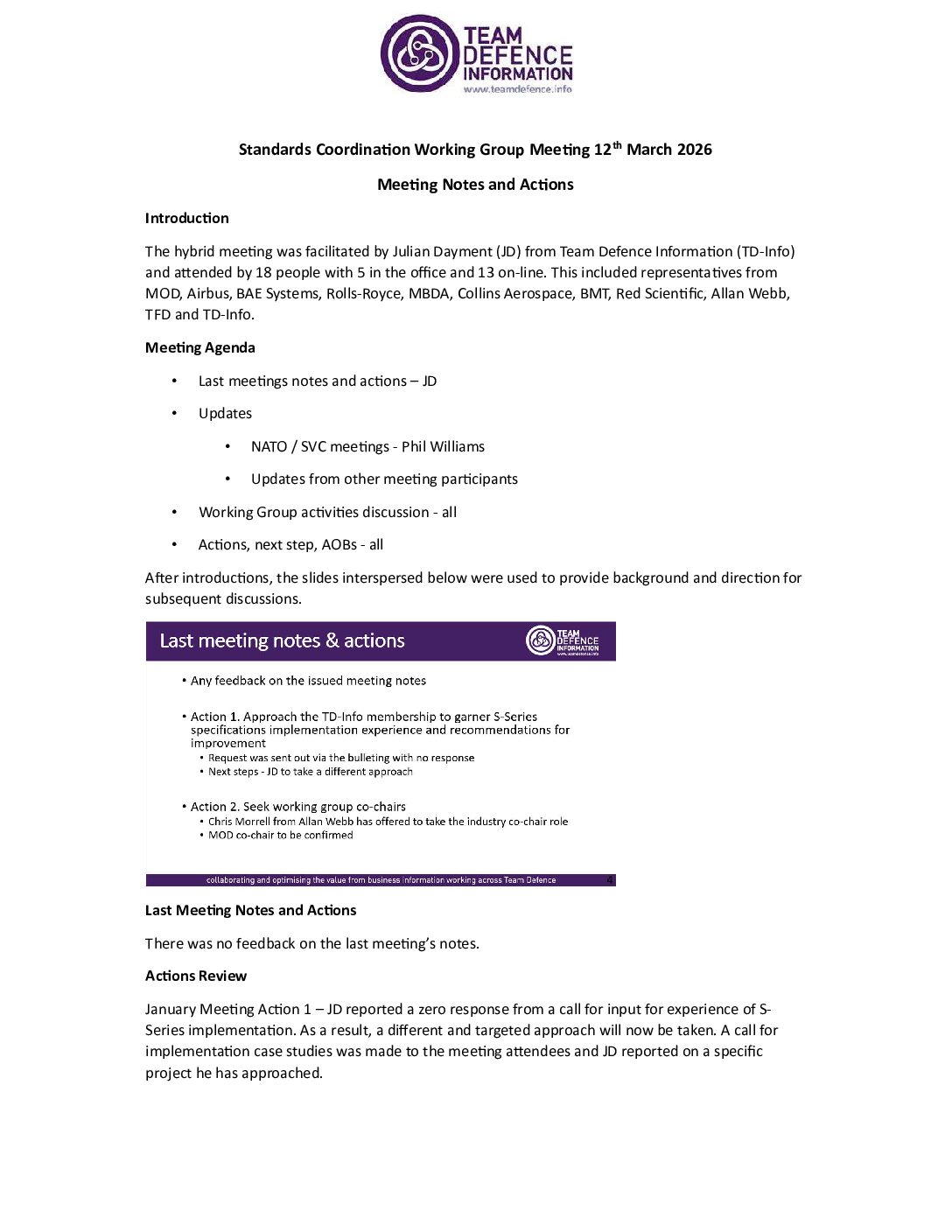 20260312-Standards Coordination Meeting Notes March 2026